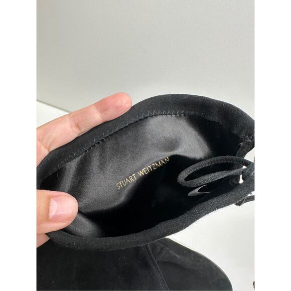 Stuart Weitzman Over The Knee Boots Womens 10 Black Vanland Suede New $950 MSRP - Picture 7 of 12